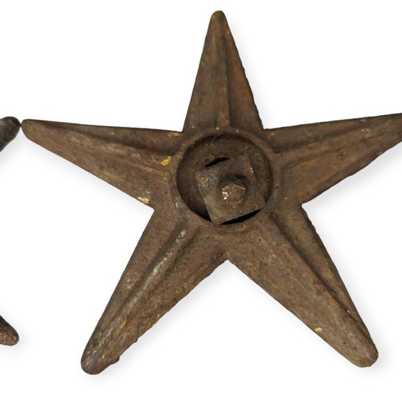 Vintage Cast Iron Barn Stars - Picture 3 of 8